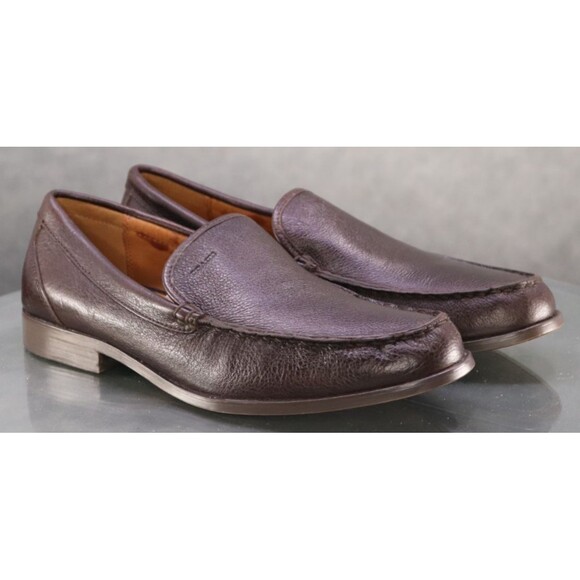 Coach Thomas $295 Men's Slip Ons Loafers Shoes Size 11 D Leather Brown - Picture 5 of 11